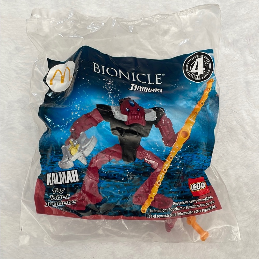 Rare McDonald's Happy Meal Toy Bionicle Barraki Kalmah 2007 New Lego